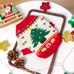 Maglione verde con albero di Natale per pets – Caldo e comodo per l’autunno e l’inverno 2025