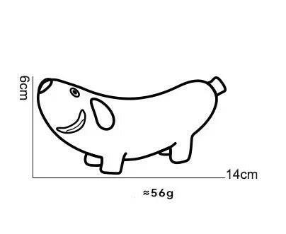Banana Dog Plush Squeaky Toy – Soft, Durable & Irresistibly Fun - Paw Charge