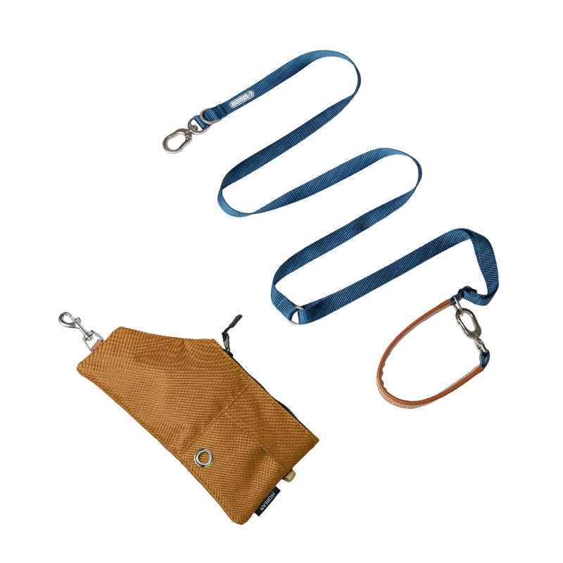 Bobo Series Combo Set – Hands - Free Dog Leash & Outdoor PVC Bag - Paw Charge