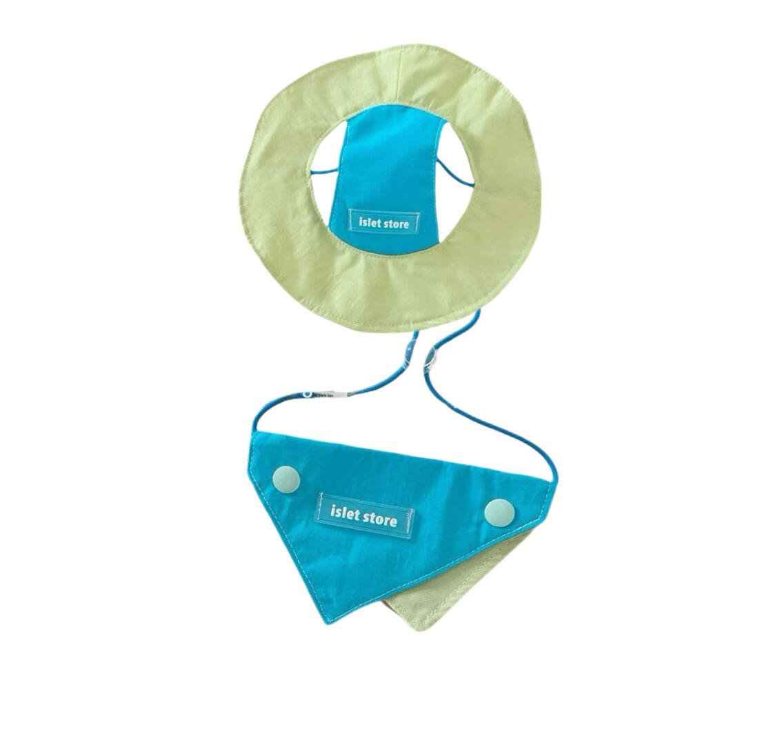 Cappellino e Bandana Pastello per Animali – Protezione Solare alla Moda