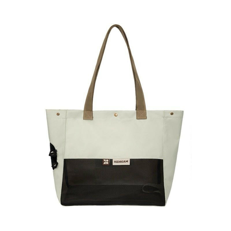 Colorblock Shoulder Pet Carrier – Lightweight & Breathable Bag for Small Pets - Paw Charge
