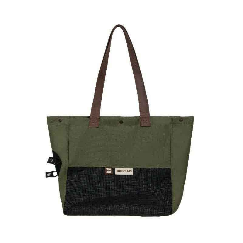 Borsa Trasportino a Tracolla Colorblock – Leggera e Traspirante per Cani e Gatti di Piccola Taglia