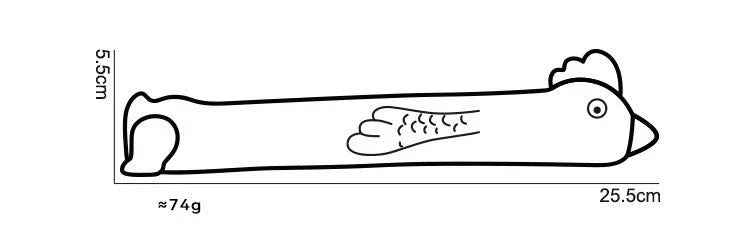 Flying Chicken con Squeaker – Giocattolo da Riporto per Cani Attivi