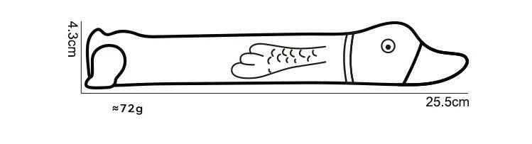 Flying Duck con Squeaker – Giocattolo da Riporto per Cani Energici