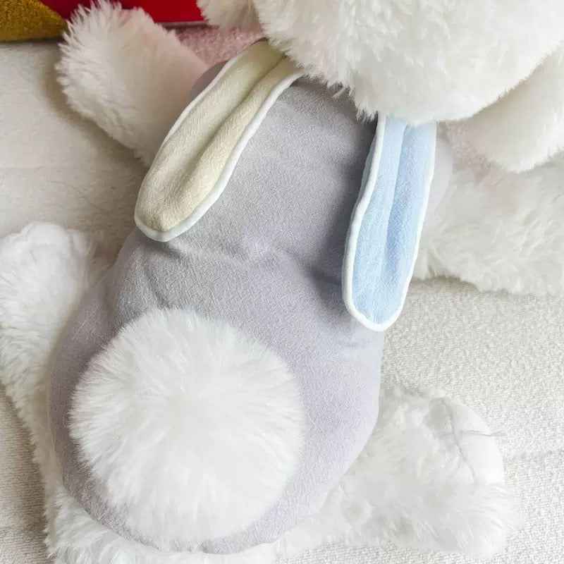 Gilet imbottito con orecchie da coniglio per cani – Caldo e morbido per l’autunno e l’inverno