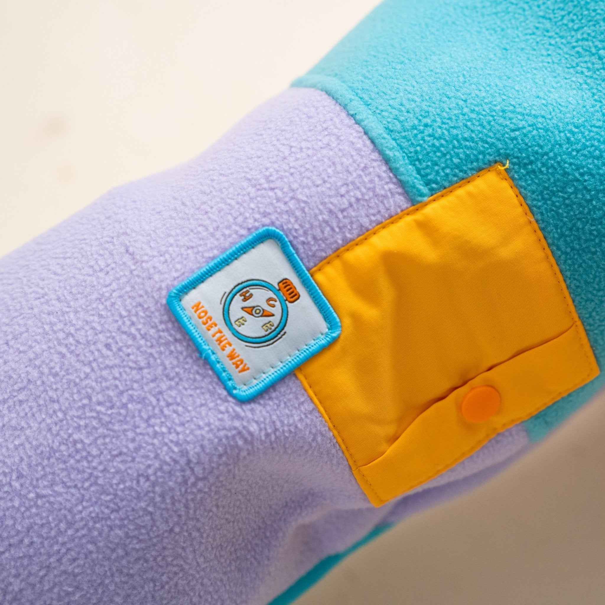 Gilet in pile colorato per cani – Pettorina con colori a contrasto, calda e comoda