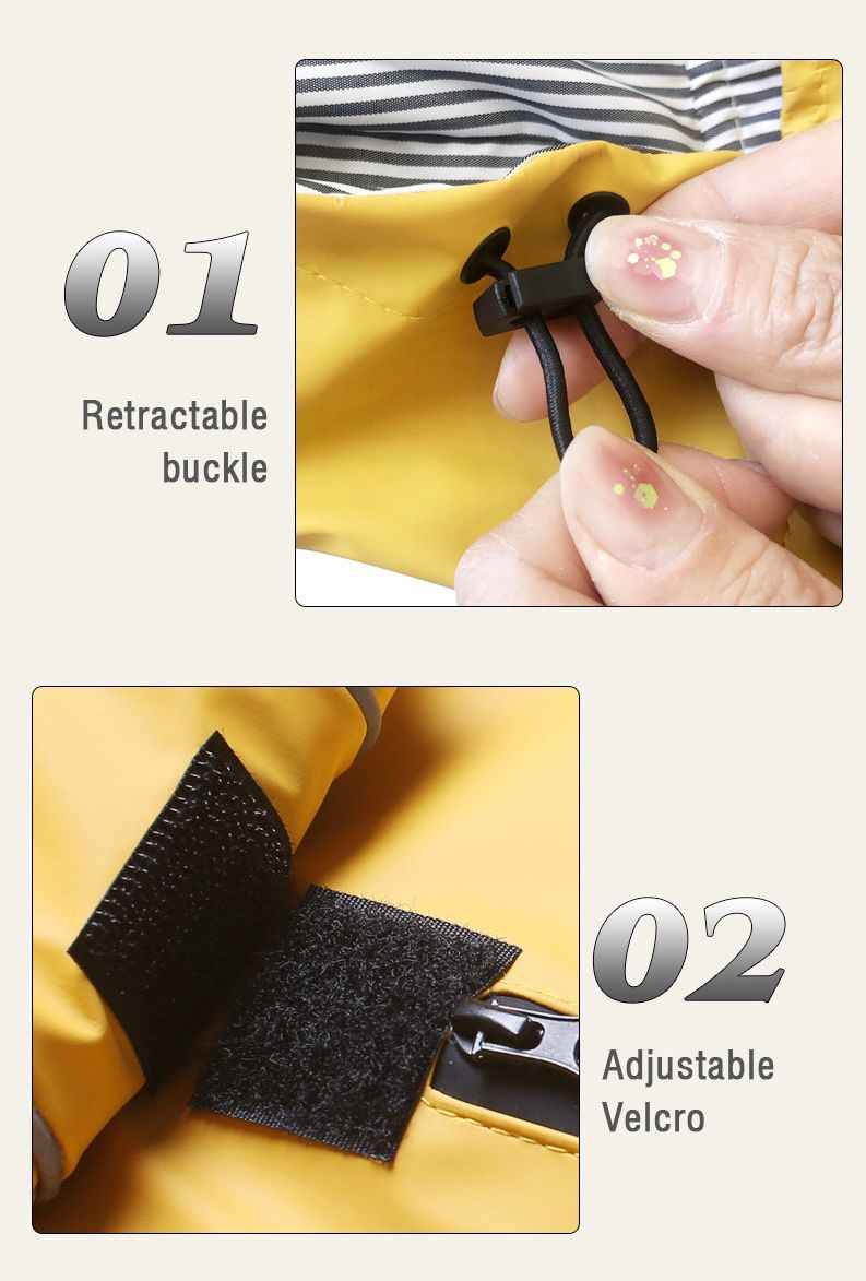 Impermeabile per cani di taglia media e grande con cappuccio – Leggero, portatile e universale