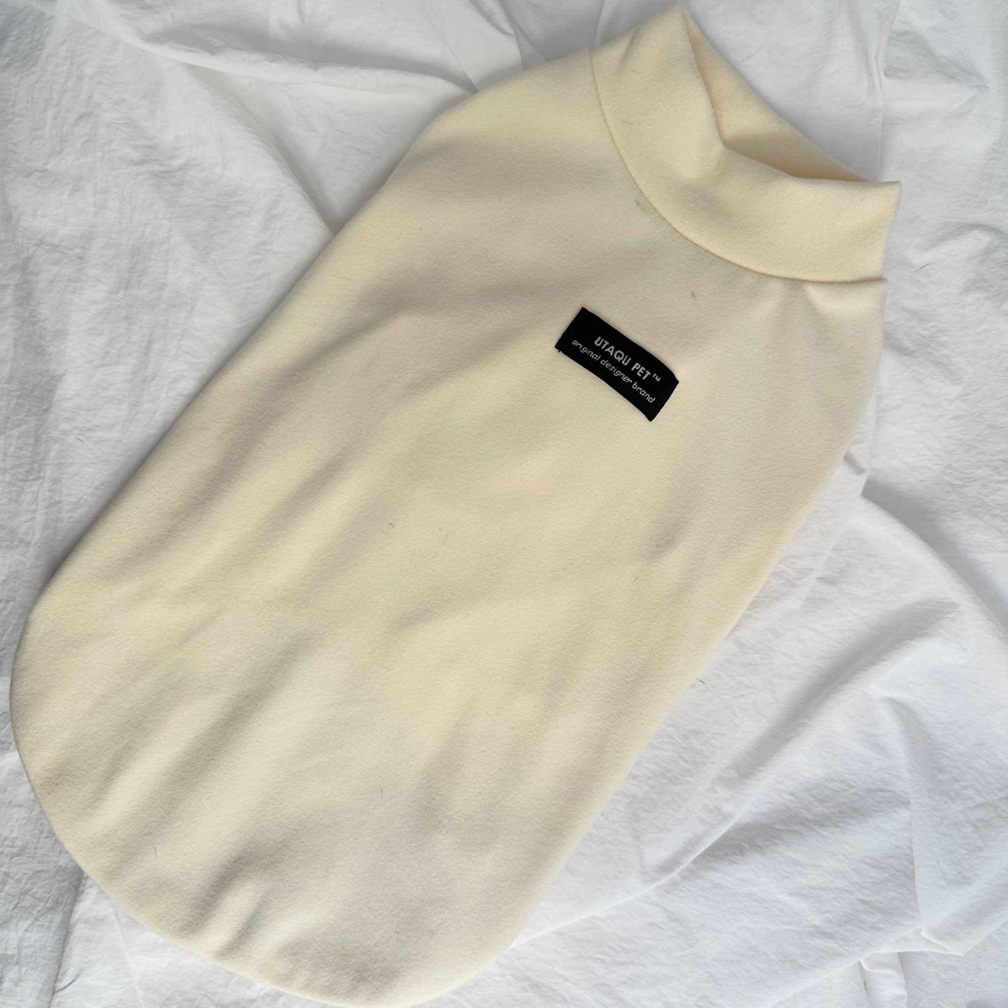 Maglietta Base Giallo Crema per Animali — Morbida, Elastico e Traspirante