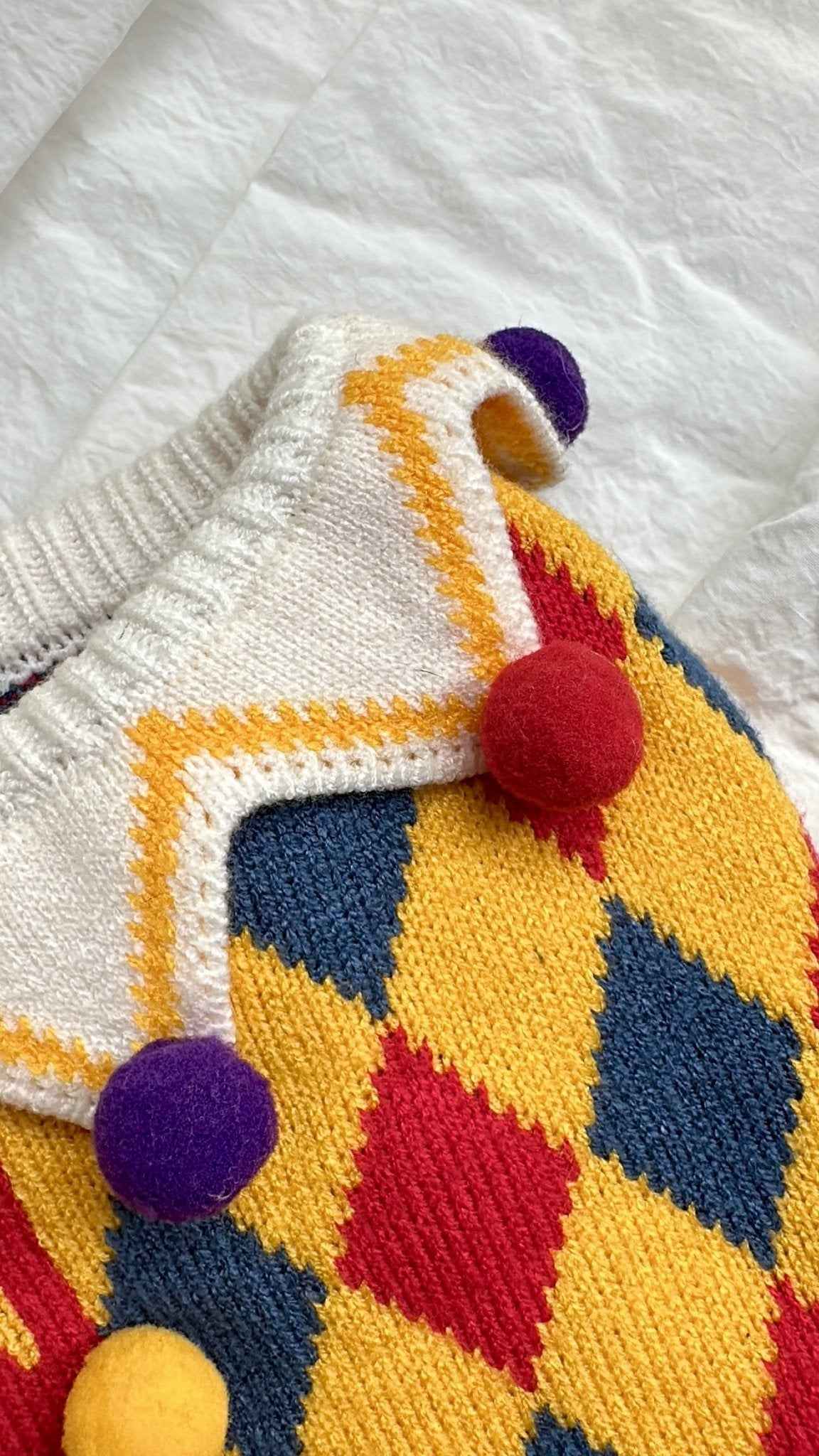 Maglione da Clown per cani in stile circo – Morbido, Elastico,Caldo e dal Design Unico