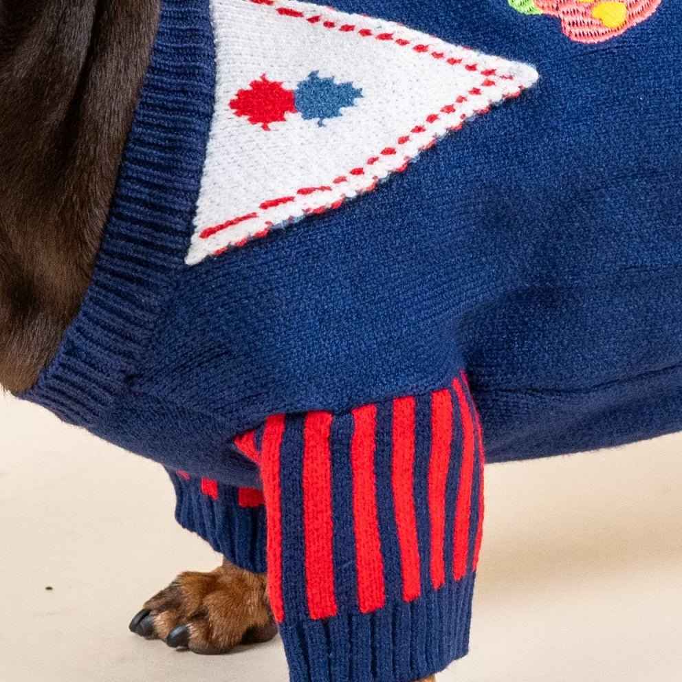 Maglione da Mago per cani  in stile magico – Morbido, Elastico, Caldo e dal Design Floreale