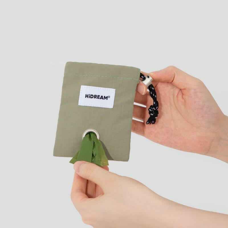 Mountain Series Combo – Guinzaglio Ammortizzante a Corda con Porta-Sacchetti Quadrato