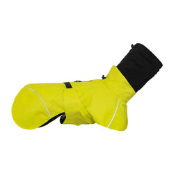 Neon Yellow Waterproof Dog Raincoat with Reflective Hood & Cape - Style Design - Paw Charge