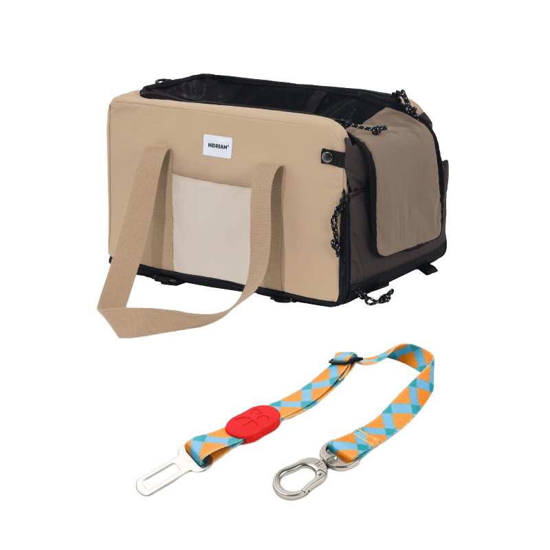Pet Armrest Car Seat & Safety Belt Set – Secure, Comfortable Travel for Small Pets - Paw Charge