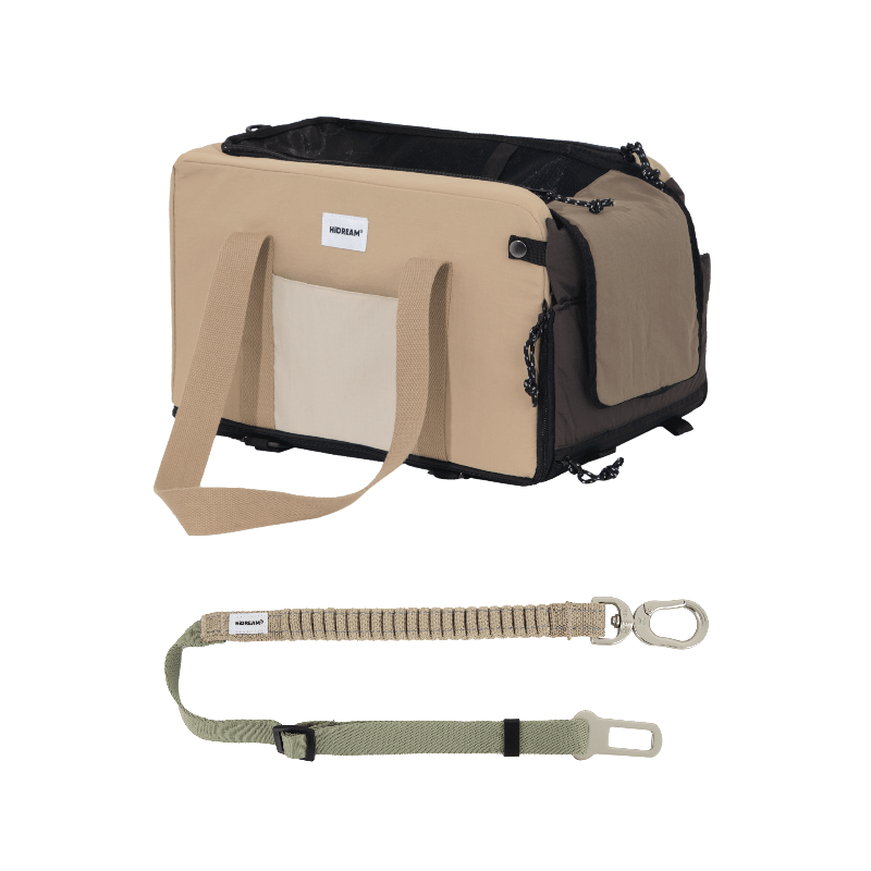 Pet Armrest Car Seat & Safety Belt Set – Secure, Comfortable Travel for Small Pets - Paw Charge