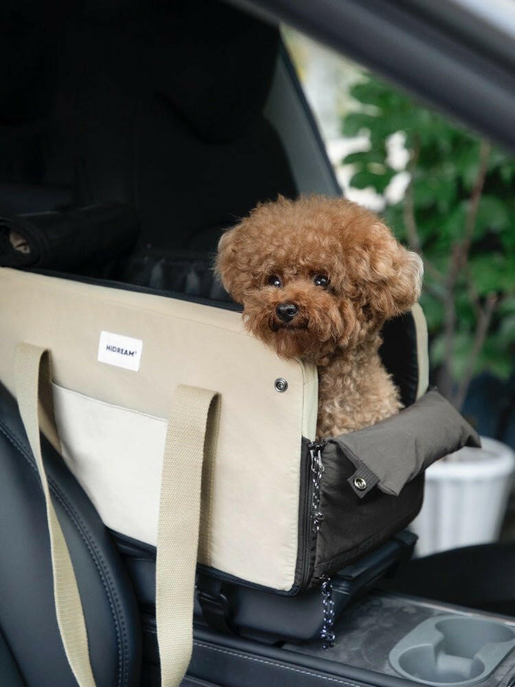 Pet Armrest Car Seat & Safety Belt Set – Secure, Comfortable Travel for Small Pets - Paw Charge