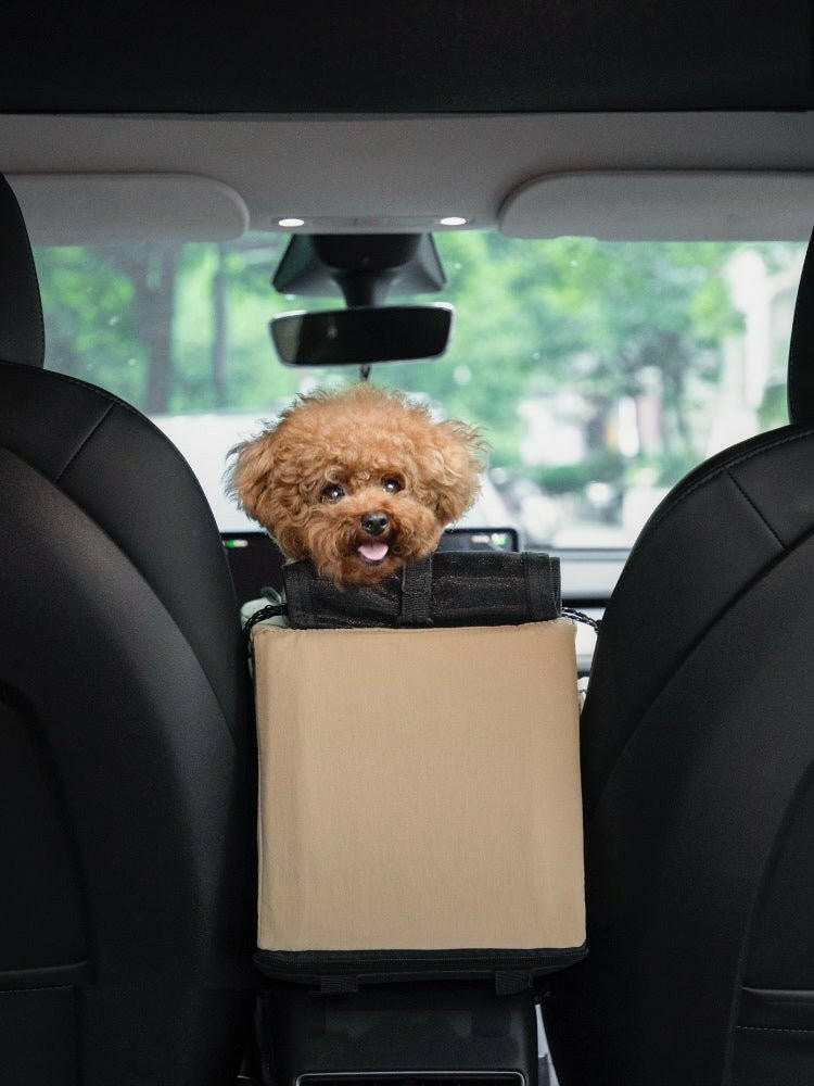 Pet Armrest Car Seat & Safety Belt Set – Secure, Comfortable Travel for Small Pets - Paw Charge