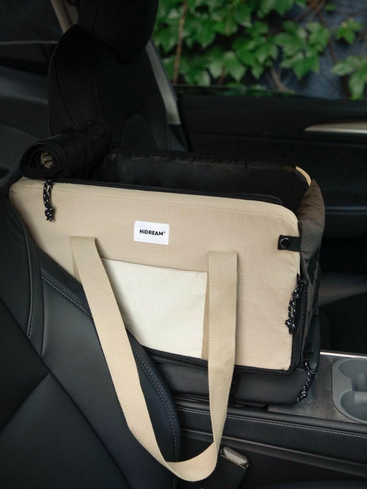 Pet Armrest Car Seat & Safety Belt Set – Secure, Comfortable Travel for Small Pets - Paw Charge
