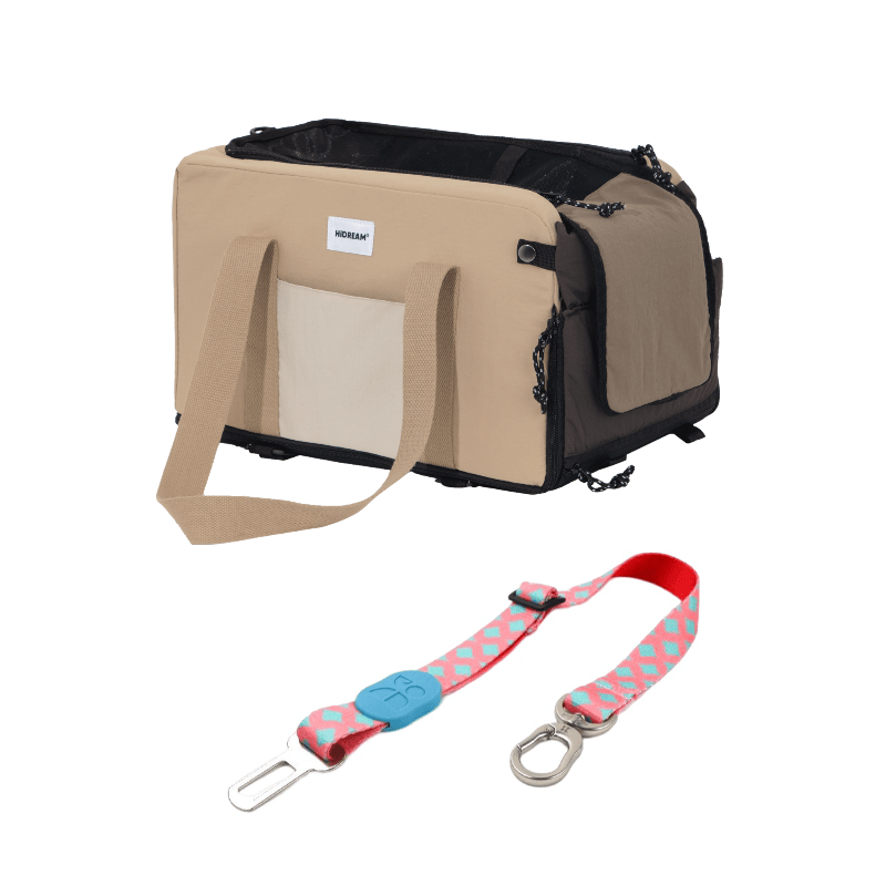 Pet Armrest Car Seat & Safety Belt Set – Secure, Comfortable Travel for Small Pets - Paw Charge