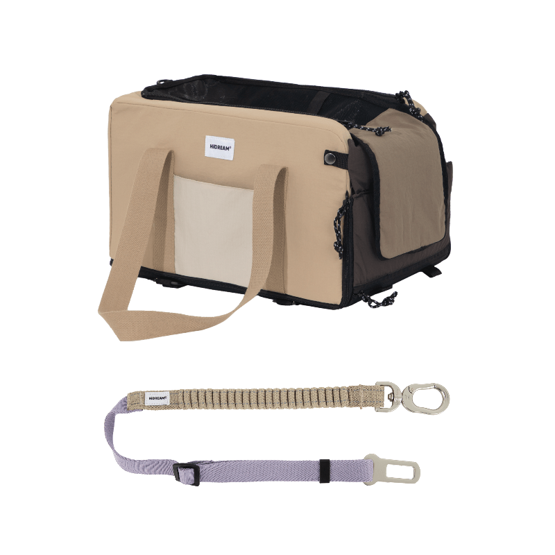 Pet Armrest Car Seat & Safety Belt Set – Secure, Comfortable Travel for Small Pets - Paw Charge