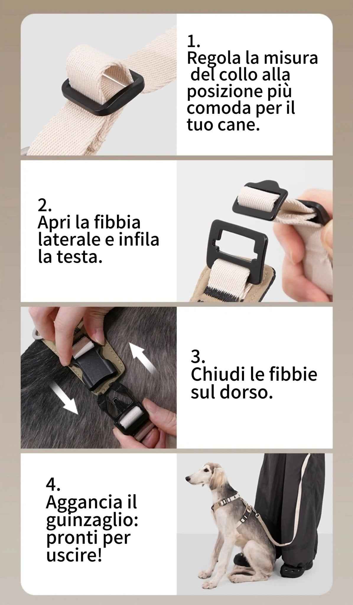 Pettorina Antitrazione per Cani – Ergonomica e Traspirante