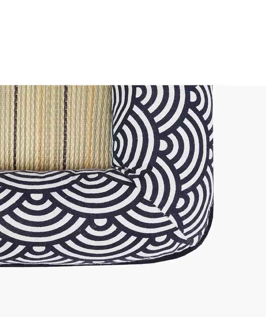 Tappetino Rinfrescante in Giunco – Freschezza Naturale con Stile Giapponese e Cuscino a L